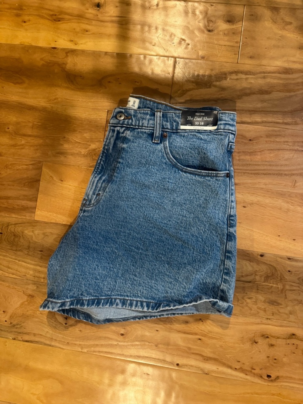 Abercrombie NWT Curve Love HR Dad Short